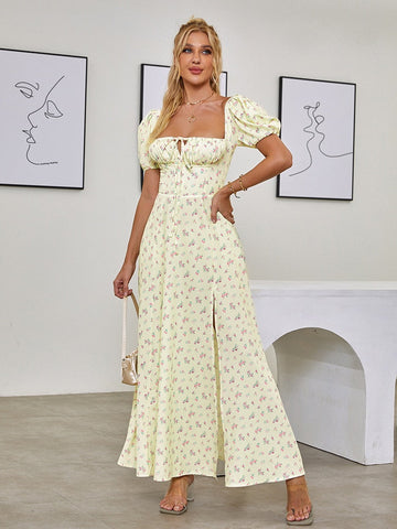 Gianna Flower Dress - SunsetFashionLA